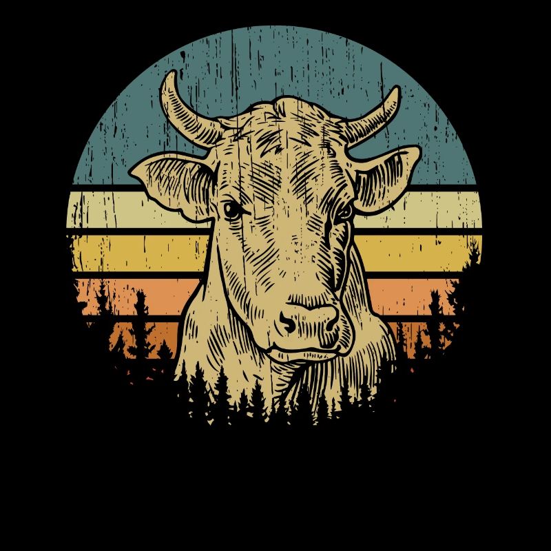 Conception de vache vintage Muhviehstar