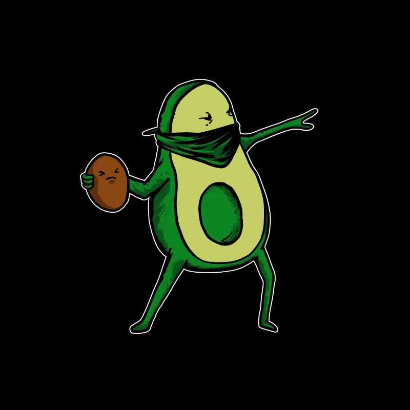 Avocado Bansky Kern Geschenk