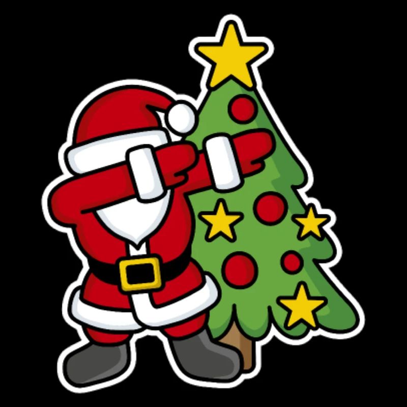 Weihnachtsmann, der dab dabbin christmas