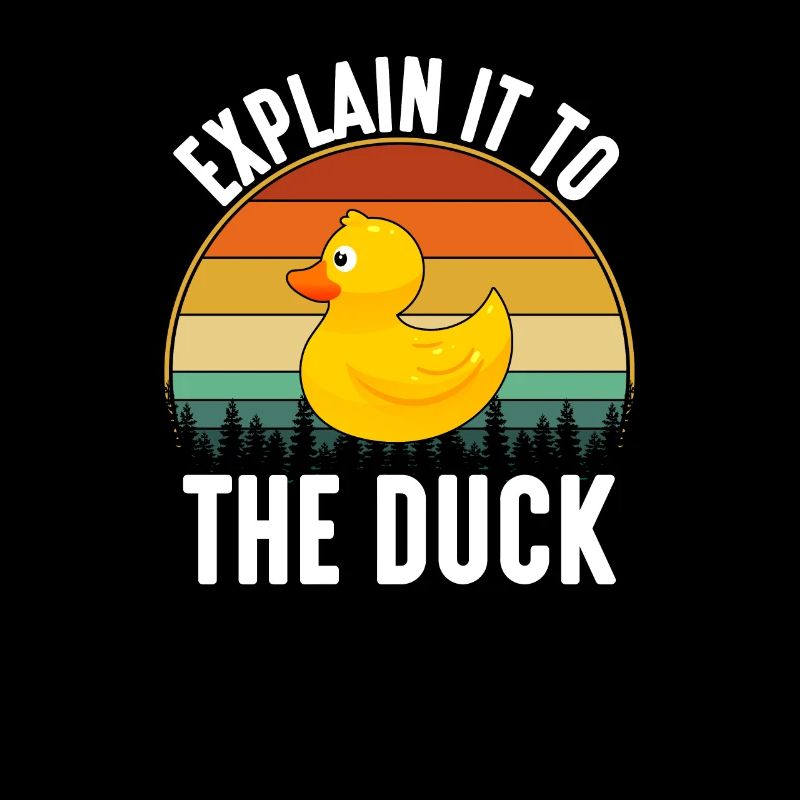 Rubber Duck Debugging, drôle de développeur de codage prog