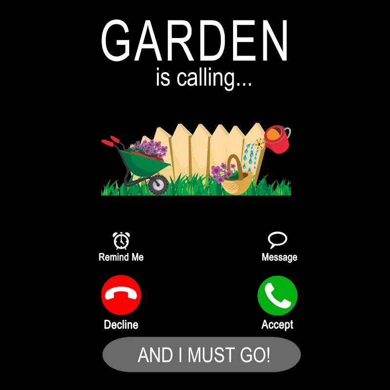 Garden is calling gardeners - white