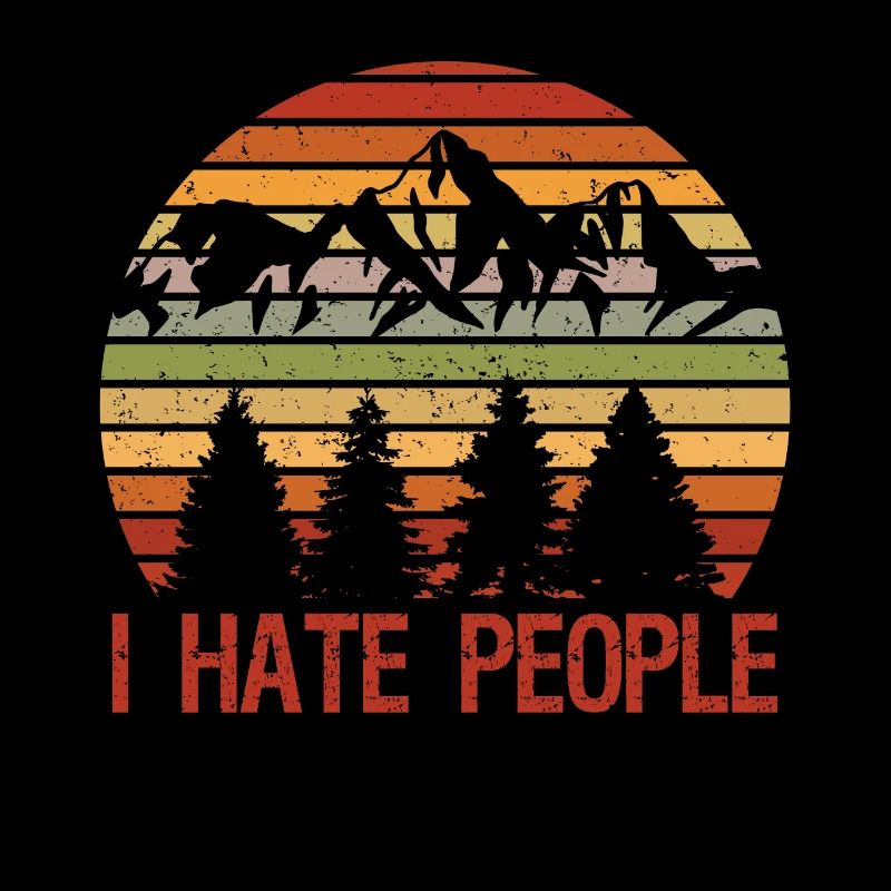 I Hate People Drôle d’introverti Sort