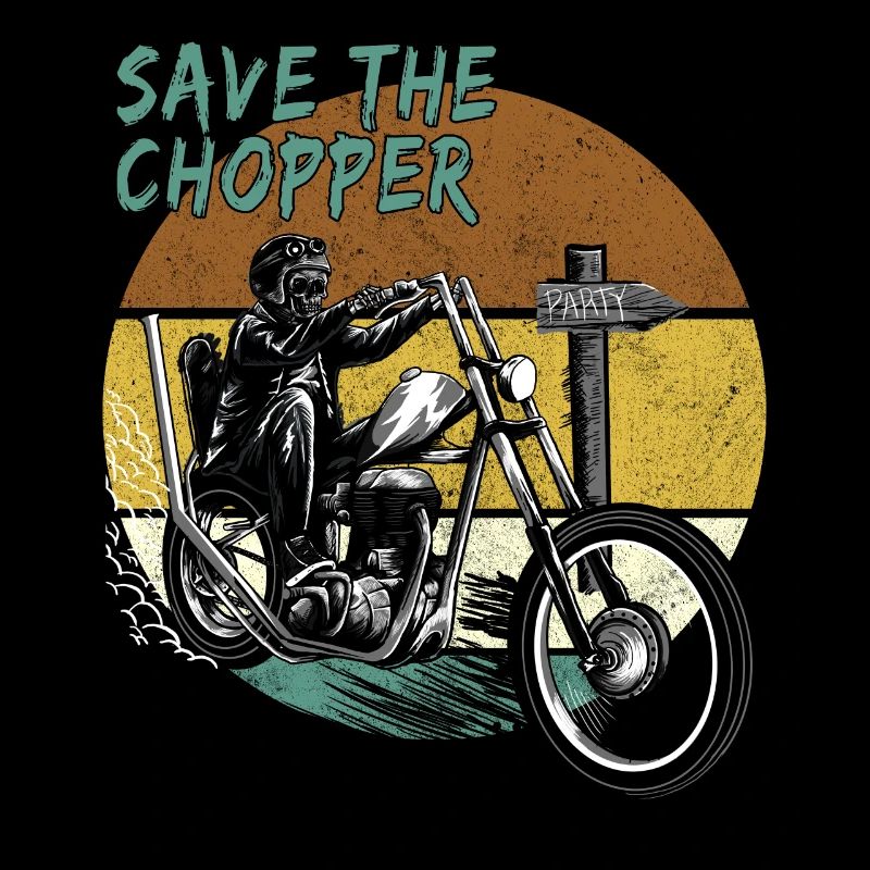 Save The Chopper Cooles Bikershirt