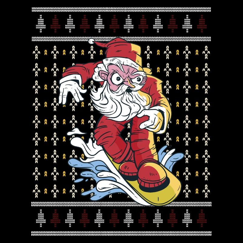 Ugly Christmas sweater mit Weihnachtsmann
