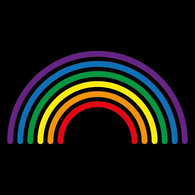 Rainbow Multi-Colour Lines