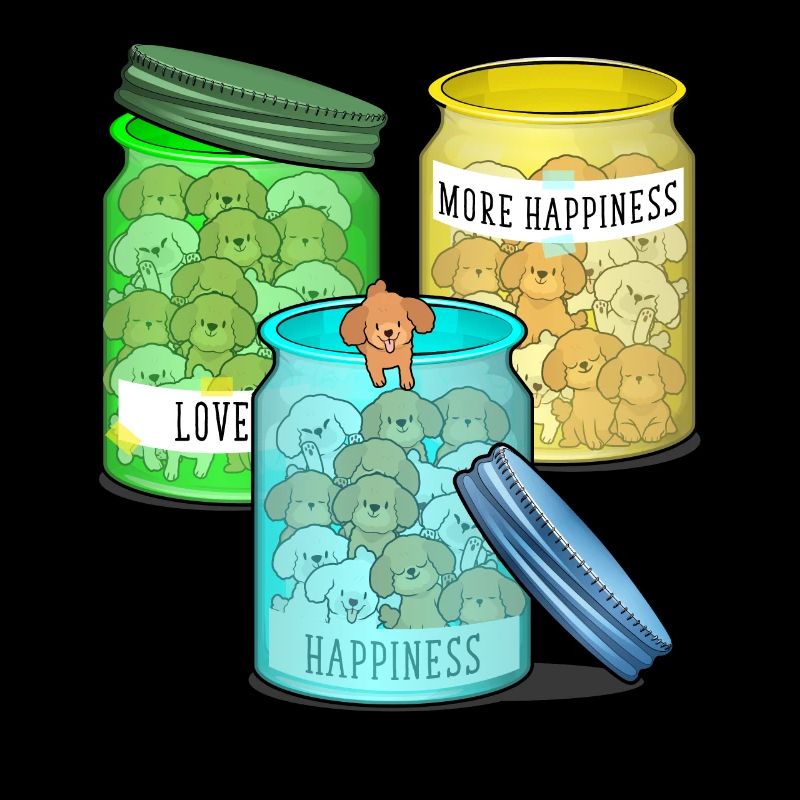 Doodle Dog Lover Happy Doodle