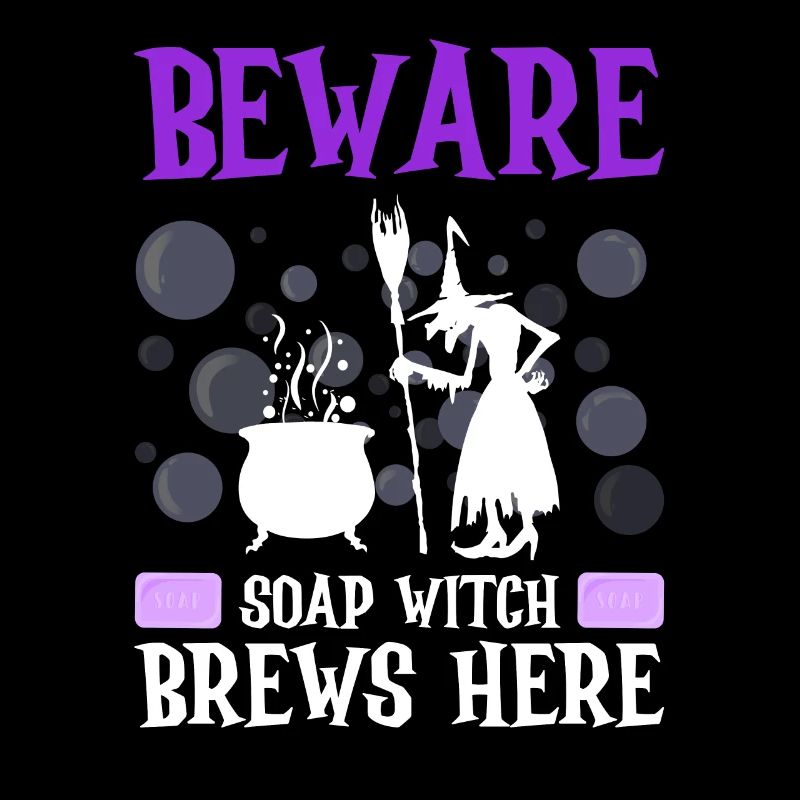 Soap making Halloween soap boiler saying