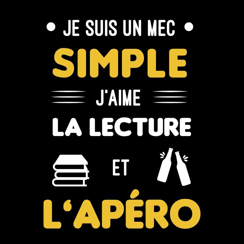 lecture et apéro mec simple