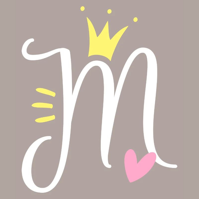 Letter M Initial Letter Crown