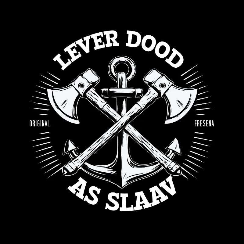 Lever Dood As Slaav - Devise de la Frise orientale