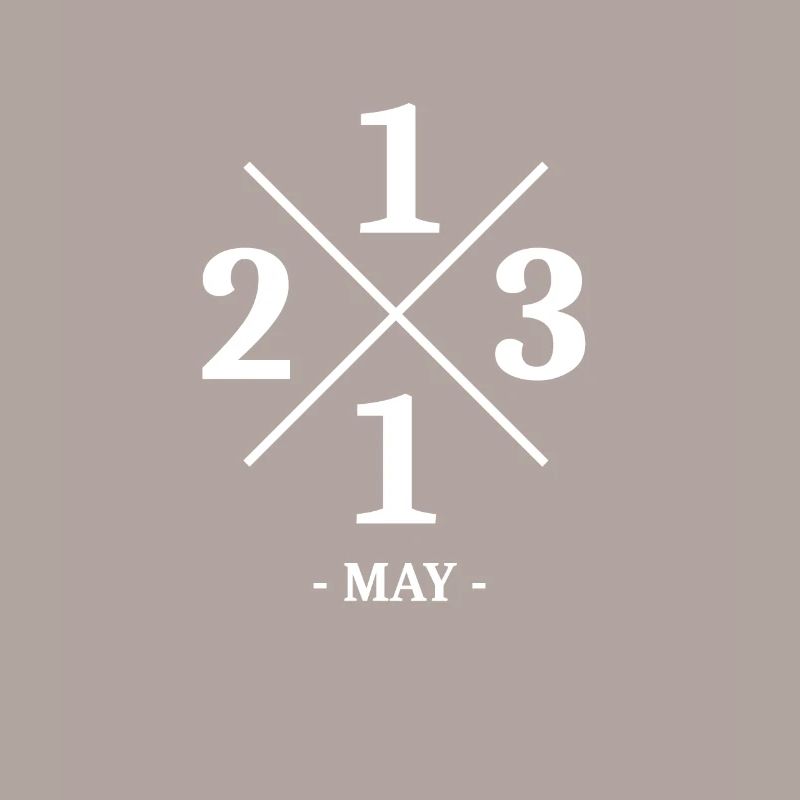 Minimal Geburtstag May 2013 - Simple