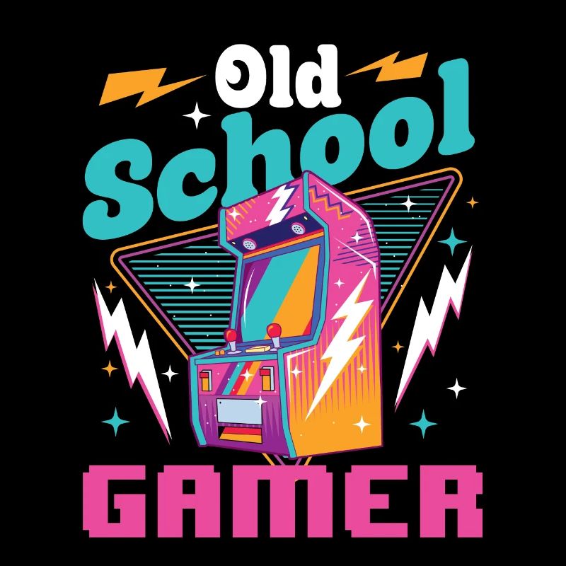 Old School Gamer - Arcade Console Game Lover