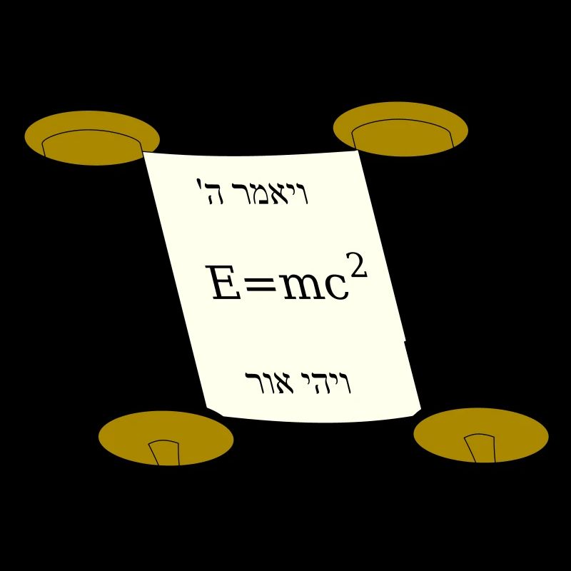 Tora Scroll with Einstein equation