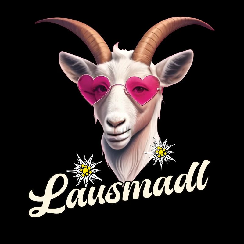 Lausmadl Dirndel Ersatz Kostüm Bayrisch Spruch