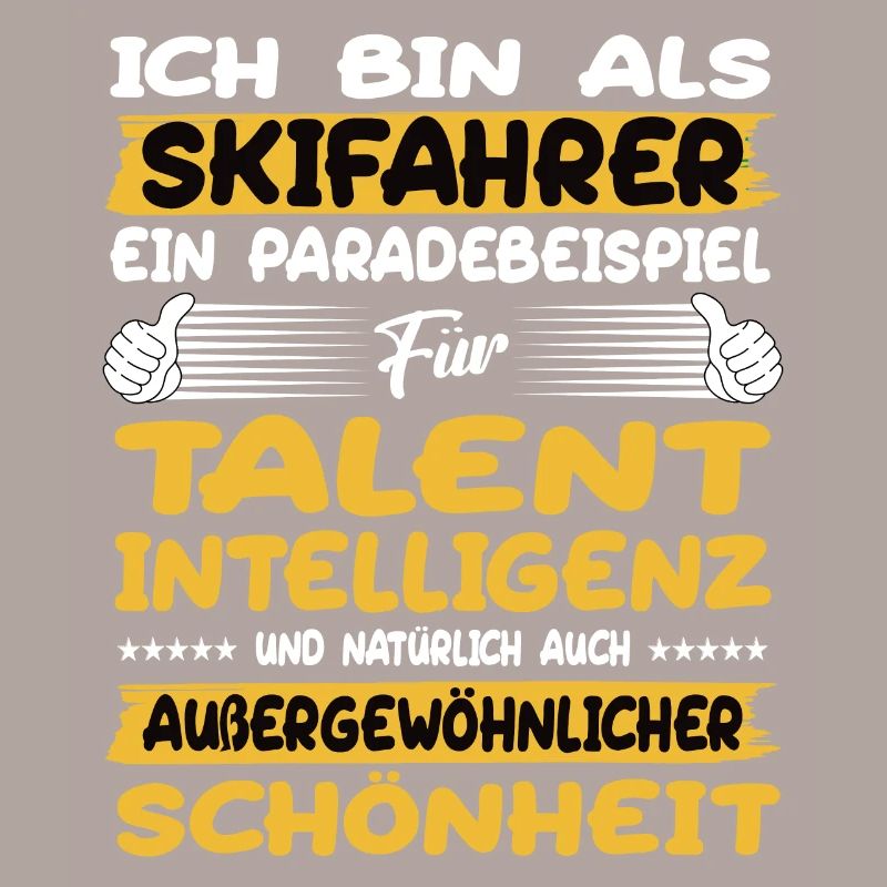 Skifahrer ein Paradebeispiel Ski