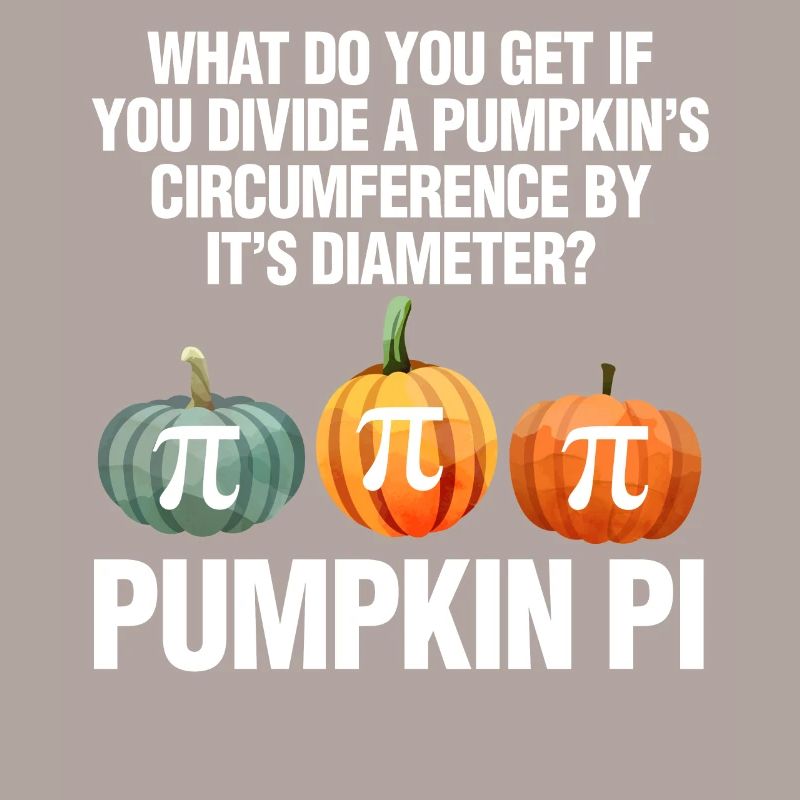 Pumpkin PI Halloween Funny Math