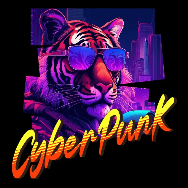 Tigre Cyberpunk