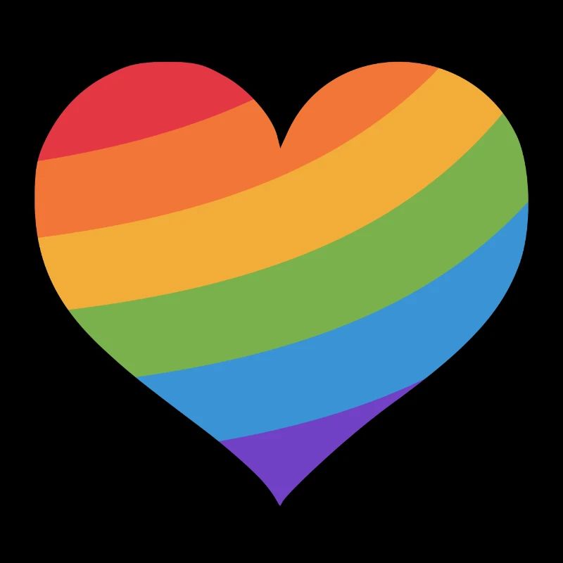 Regenbogen-Herz