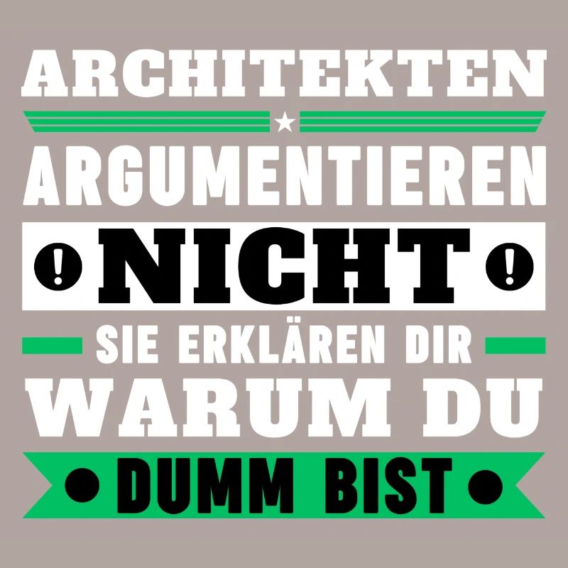 Architects don't argue