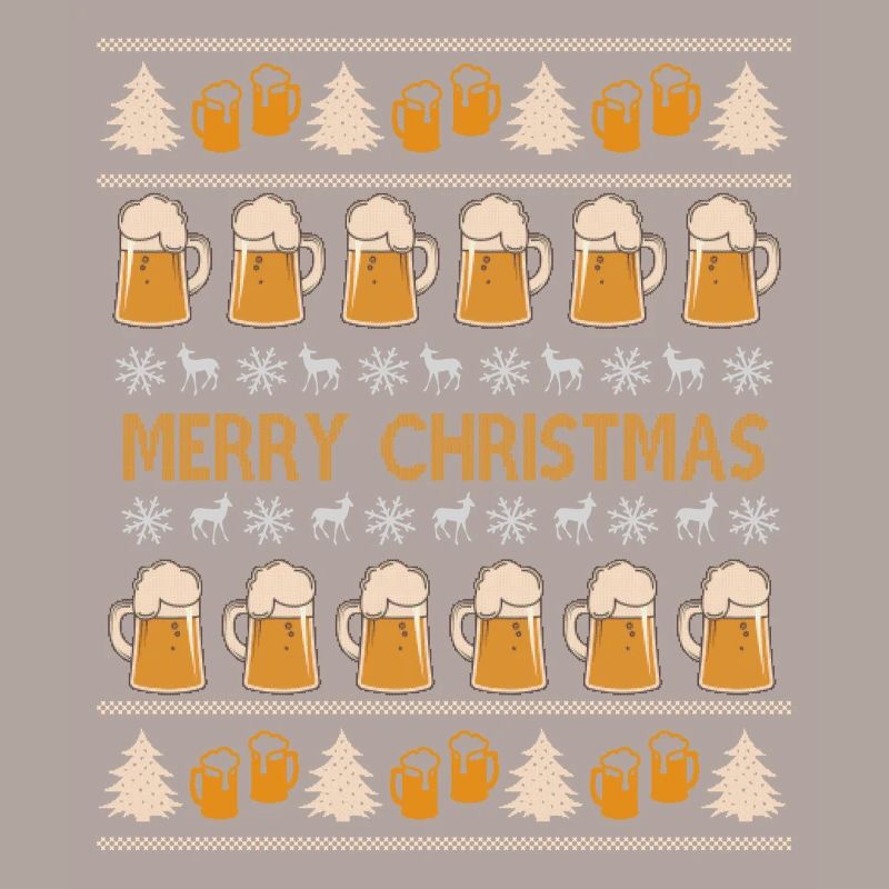 Pull de Noël laid bière alcool cadeau