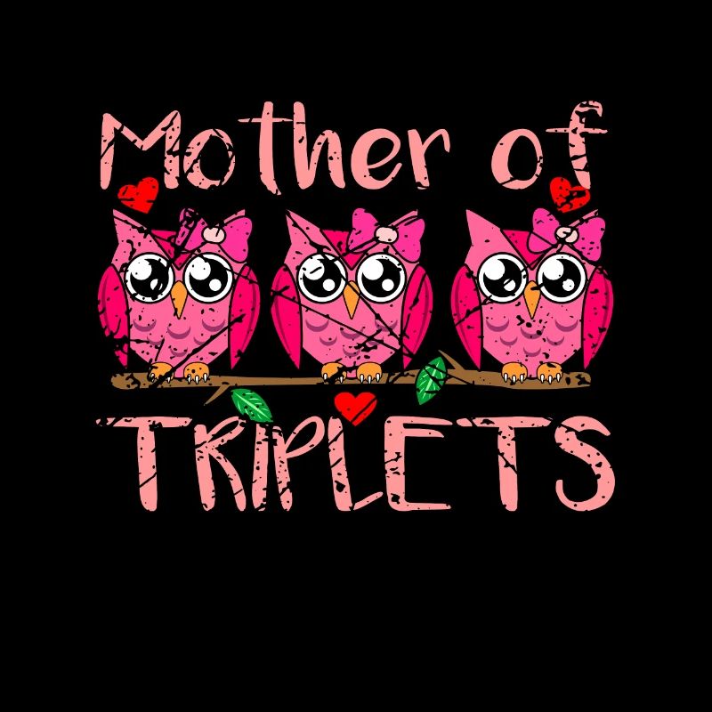 Mutter Drillinge Geschenk