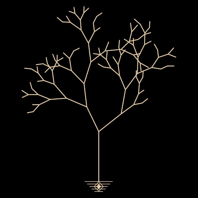 Baum Abstrakt Minimalismus