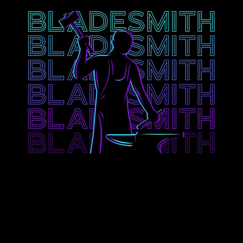 Blade Smith Blacksmith Weaponsmith Retro Geschen