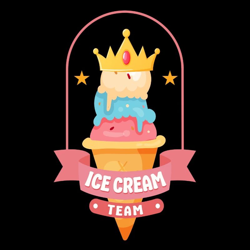 Crème glacée Crown Cone Crème glacée