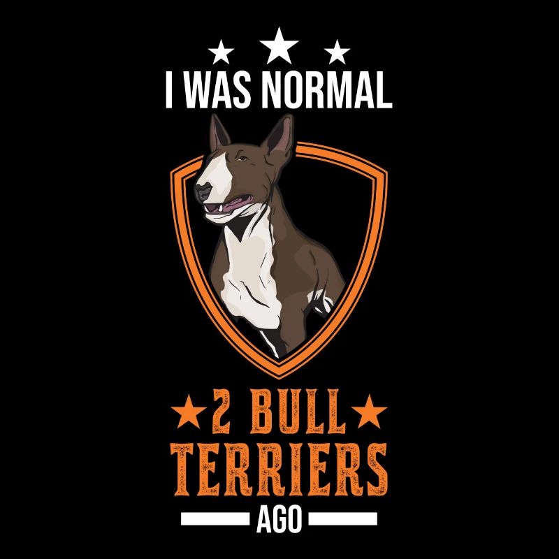 2 Bullterriers Miniature Bull Terrier