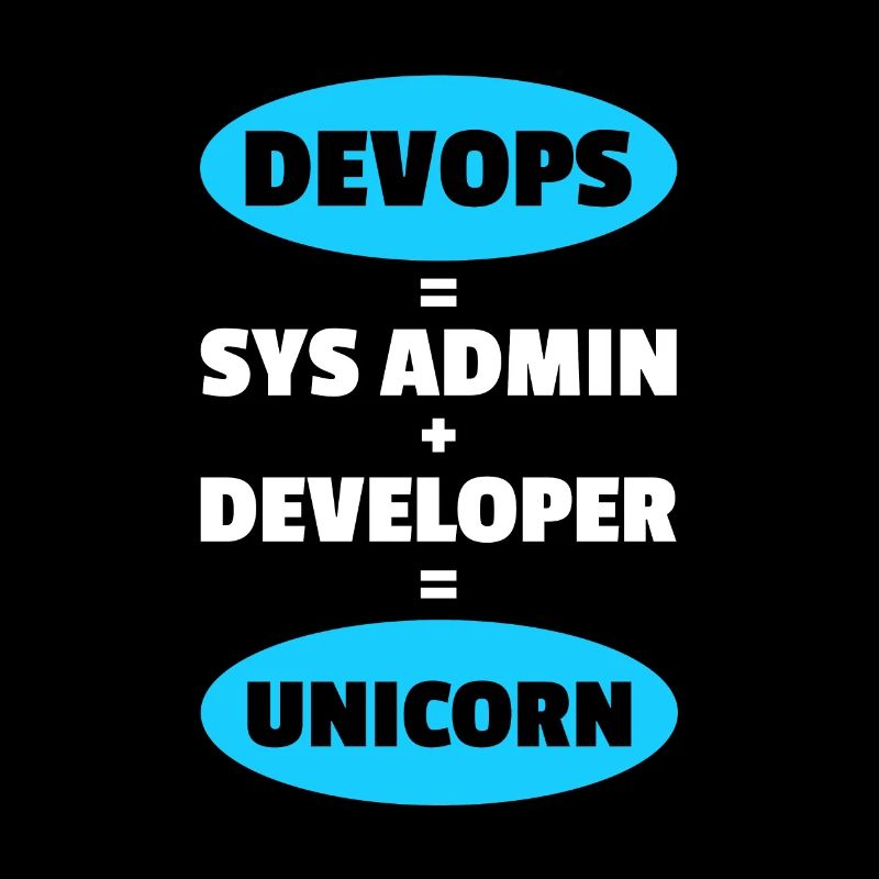 Sys-Admin Entwickler Devops-Ingenieur Einhorn