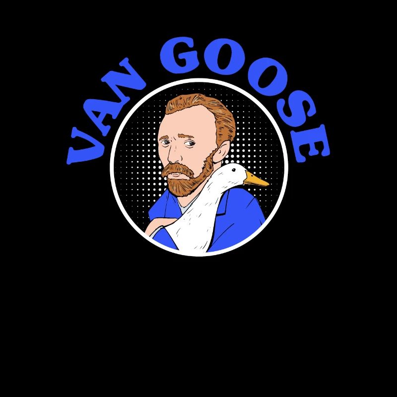 Künstler Vincent Van Gogh mit einer Gans