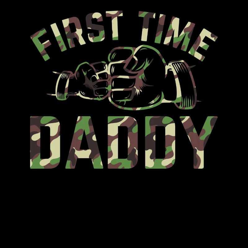 First Time Daddy Camouflage Flag Daddy To Be - New