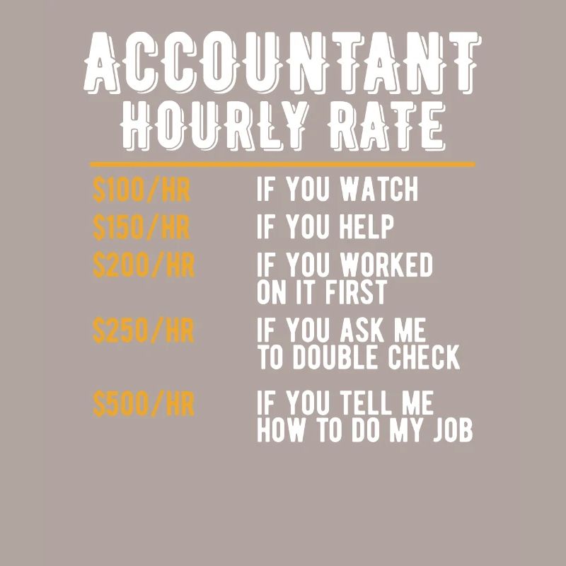 Drôle de comptable Comptabilité à taux horaire CPA Cool