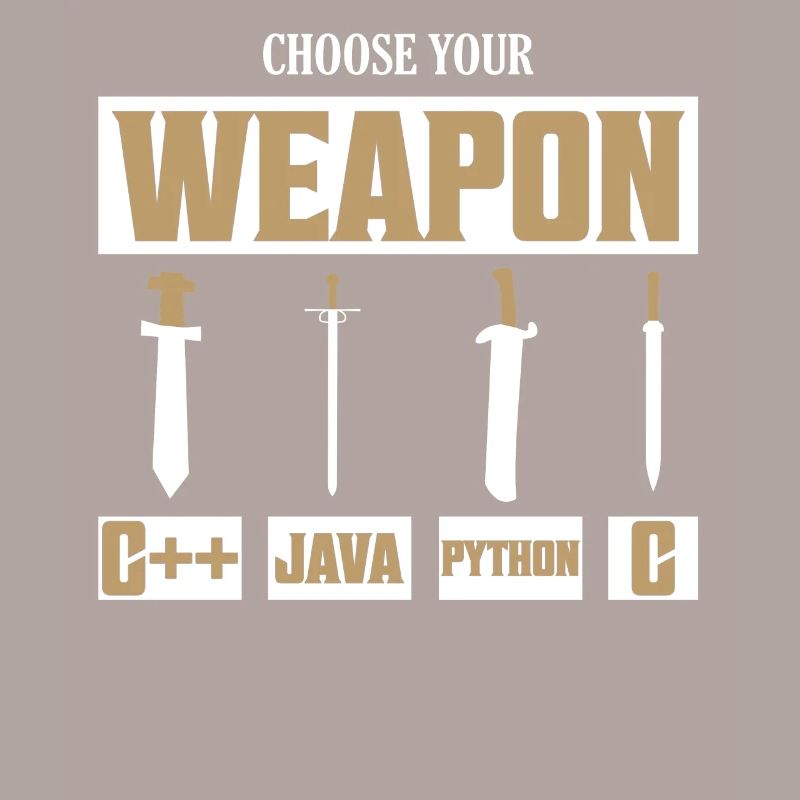 Choose Your Weapon C++, Java, Python, C Programmer