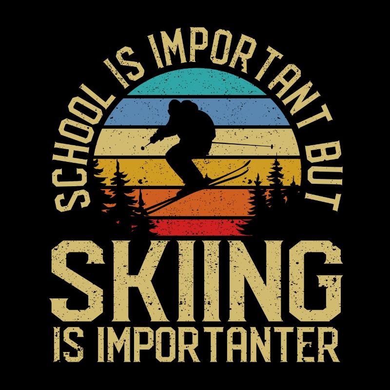 L’école est importante, mais le ski reste