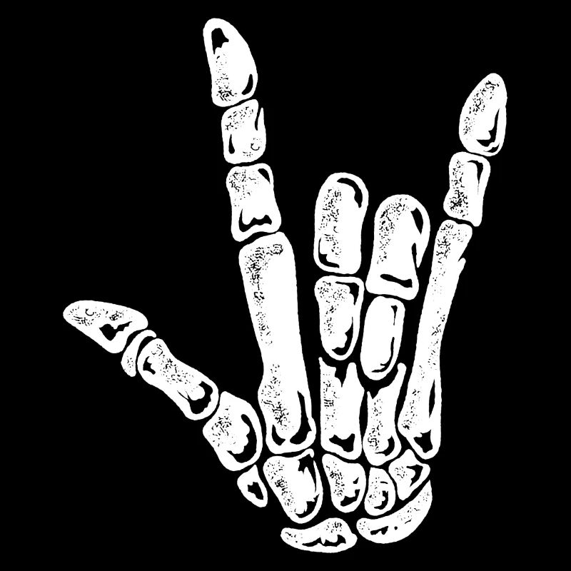 Skeleton Hand Design | Edgy Gothic Artwork