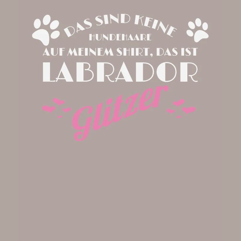 Labrador Hundehaare Glitzer Hunde Geschenk Idee