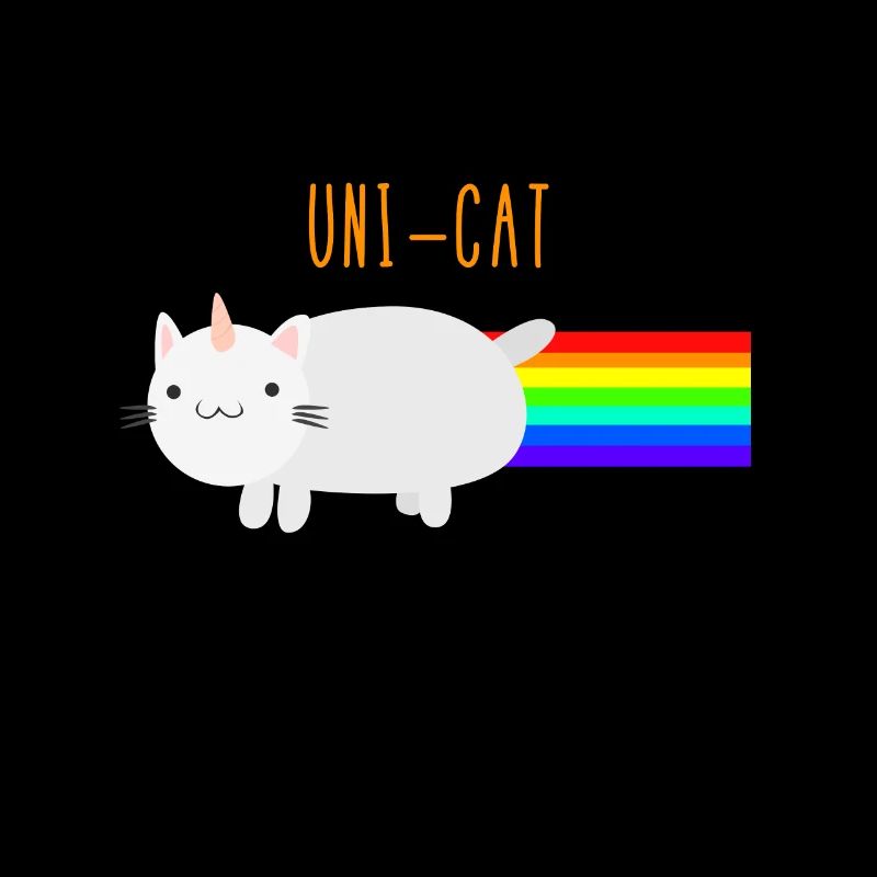 Nyan Cat als Einhorn - Einhornkatze mit Regenbogen