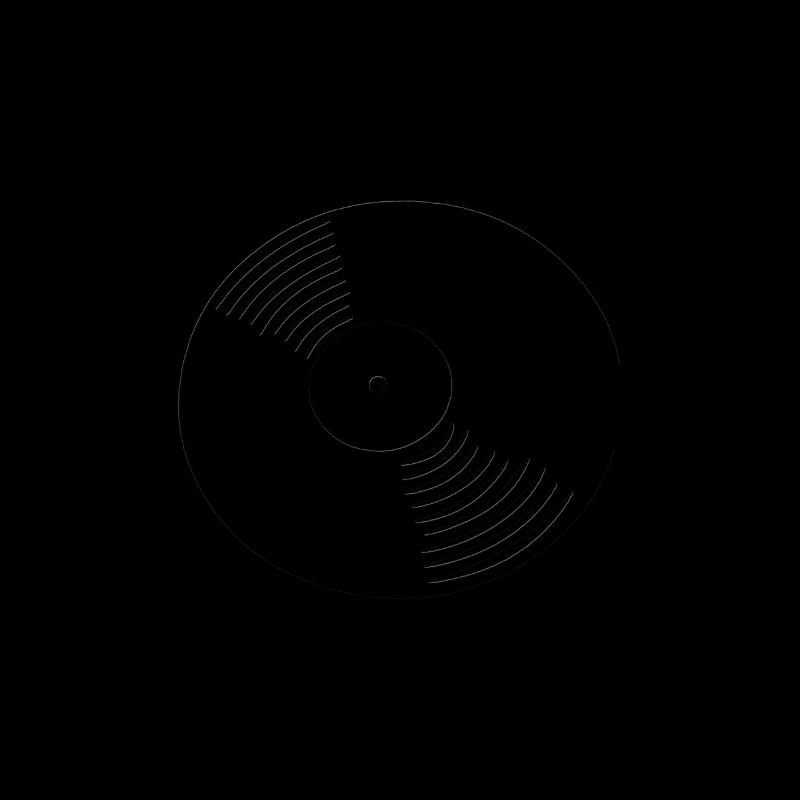 Vinyl record with shadow