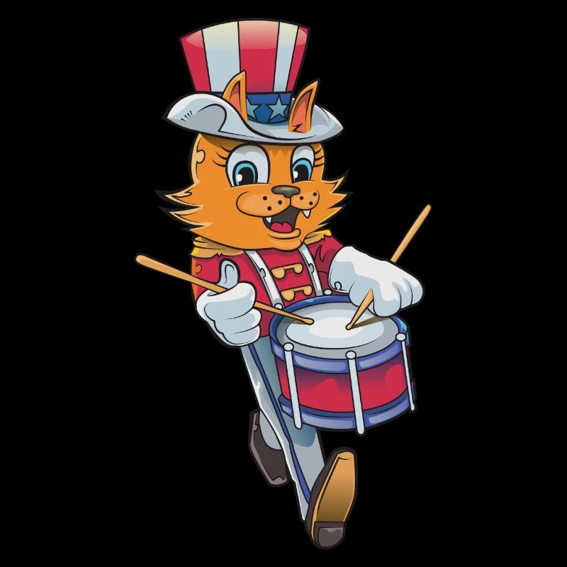 Drummer Cat July 4th