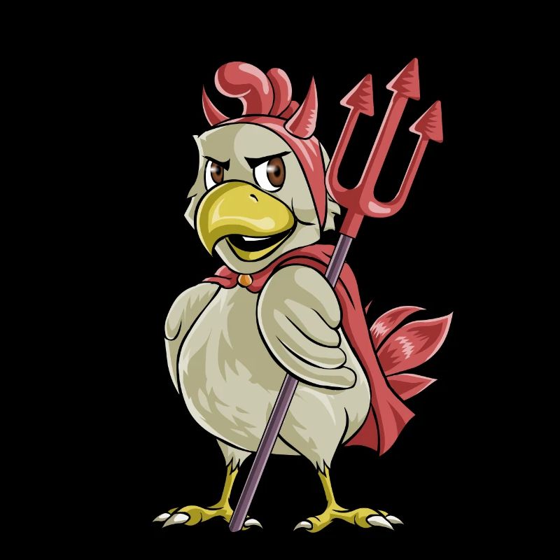 Teufel Huhn Halloween