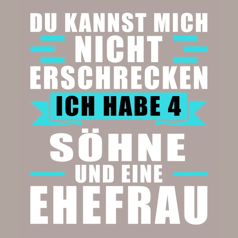 Papa 4 Söhne Papa von 4 Söhnen Geschenk