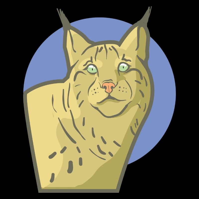 Lynx mature avec un beau visage de chat
