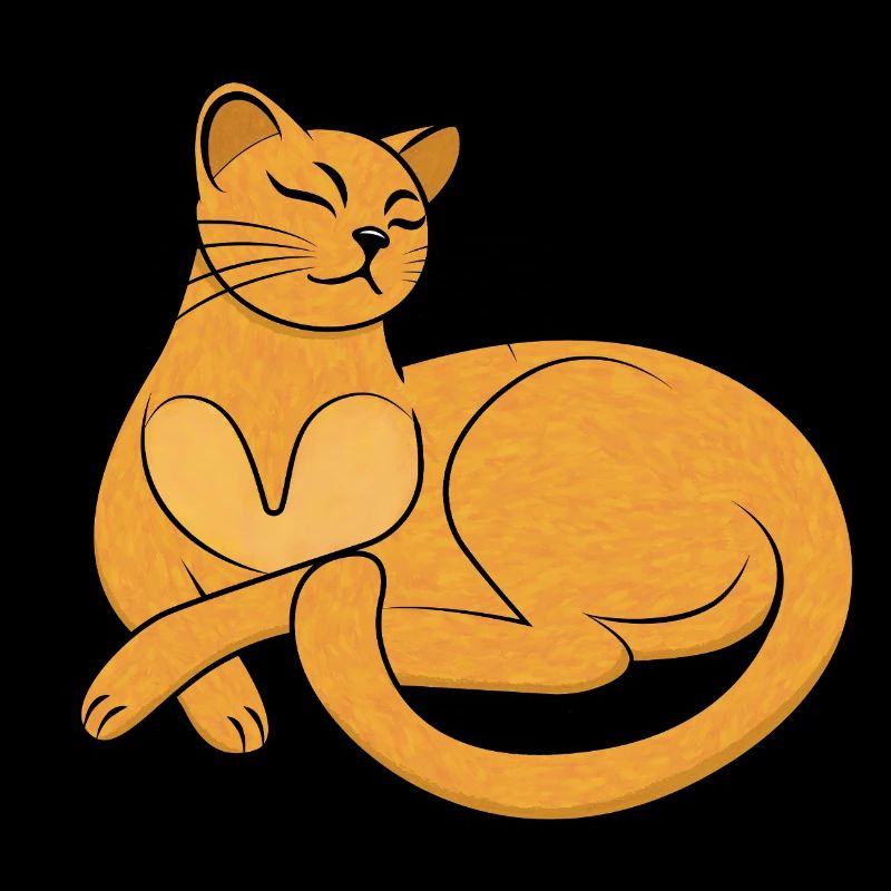 Le chat jaune