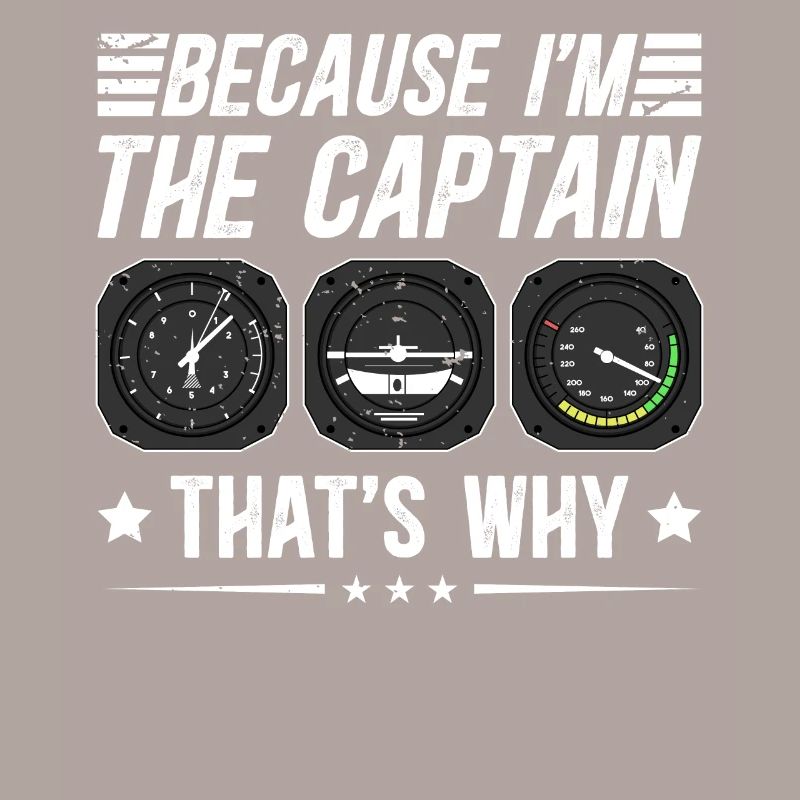 Parce que je suis le commandant de bord Pilot Flight Captain Flyer