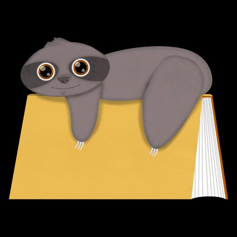 Faultier mit Buch niedlich