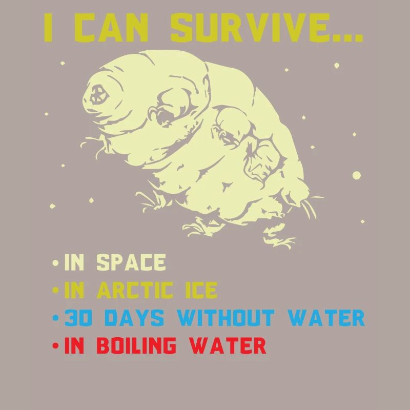 Humorous Tardigrade Abilities Illustration Gift