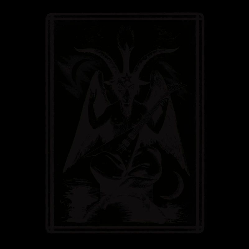 Baphomet durchsichtiger weißer Pfeil