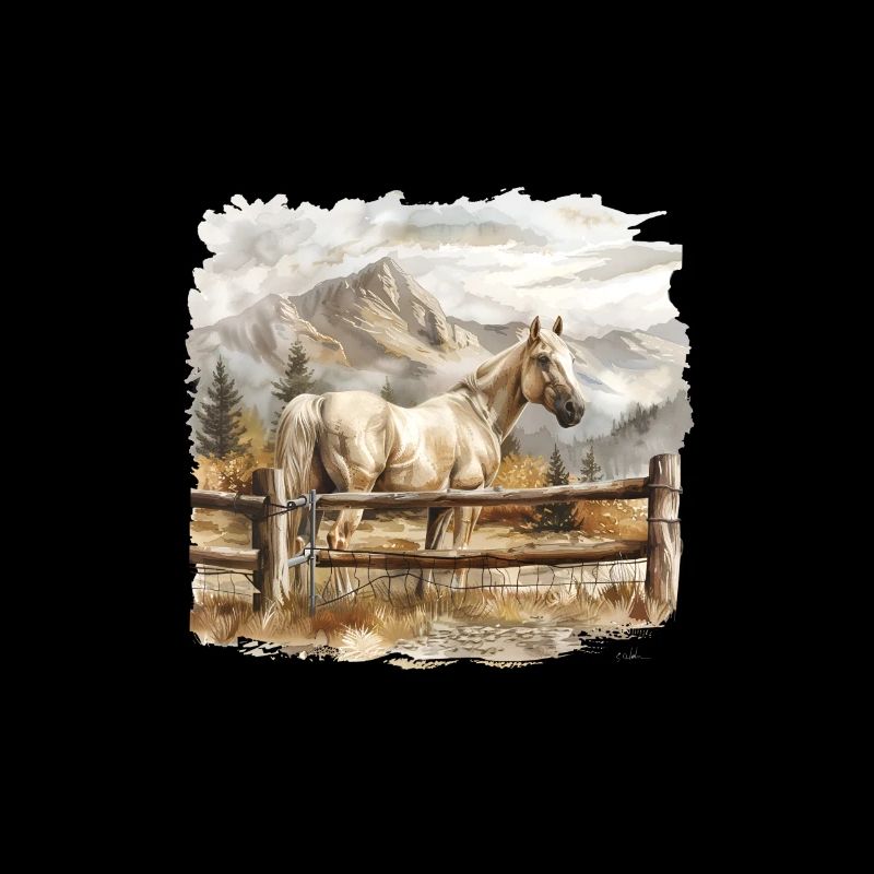 Pferd In Der Berglandschaft