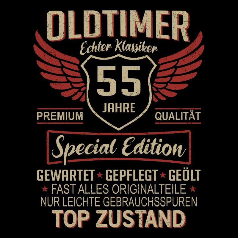 55. Geburtstag 55 Jahre Einzigartiger Oldtimer
